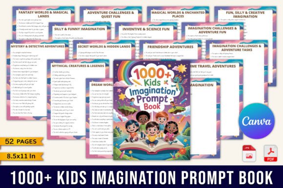 1000 Kids Imagination Prompt Book: A Gateway to Creative Thinking and Storytelling