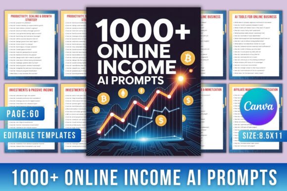 1000 Online Income AI Prompts: A Tool for Streamlining Digital Income Ideas