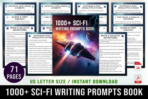 1000 Sci-Fi Writing Prompts Book: A Creative Catalyst for Science Fiction Storytelling