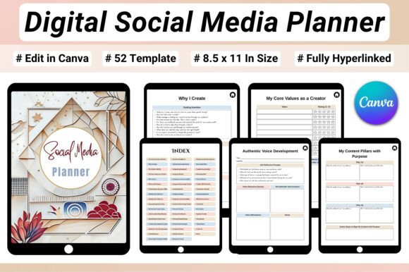 📱 Digital Social Media Planner