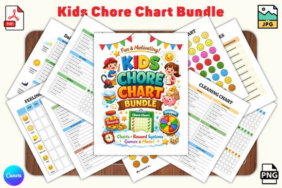 Kids Chore Chart Bundle