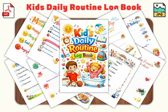 Kids Daily Routine Log Book
