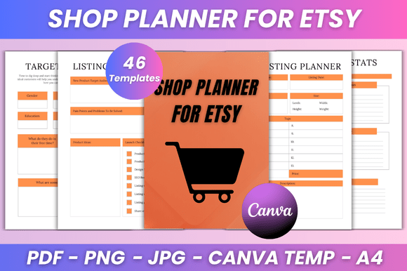 Shop Planner for Etsy Kdp Interior: A Comprehensive Tool for Streamlining Your Creative Business