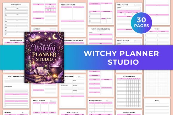 Witchy Planner Studio KDP Graphic